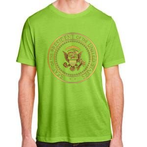 Golden Fake Presidential Seal 45th President Trump Cute Gift Adult ChromaSoft Performance T-Shirt