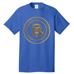 Golden Fake Presidential Seal 45th President Trump Cute Gift Tall T-Shirt