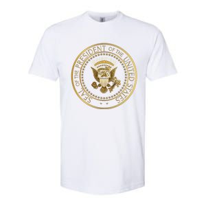 Golden Fake Presidential Seal 45th President Trump Cute Gift Softstyle CVC T-Shirt