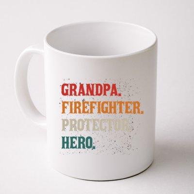 Grandpa Firefighter Protector Hero Grandpa Granddad Gift Coffee Mug