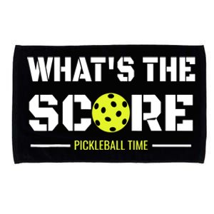 Gift For Pickleball Players With That What's The Score Microfiber Hand Towel