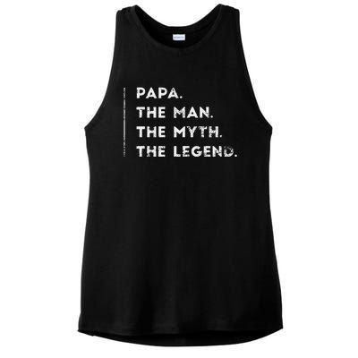 Gifts For Papa Birthday From Grandson Granddaughter Ladies PosiCharge Tri-Blend Wicking Tank