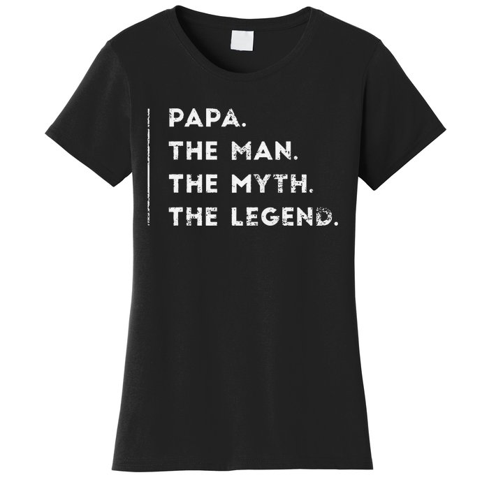 Gifts For Papa Birthday From Grandson Granddaughter Women's T-Shirt