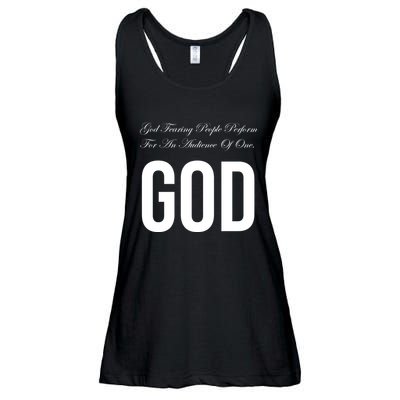 God Fearing People Perform For An Audience Of One God Ladies Essential Flowy Tank