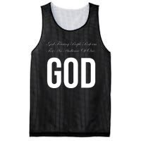 God Fearing People Perform For An Audience Of One God Mesh Reversible Basketball Jersey Tank