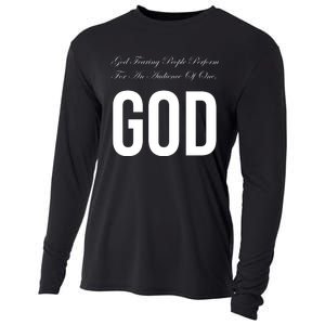 God Fearing People Perform For An Audience Of One God Cooling Performance Long Sleeve Crew