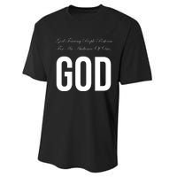 God Fearing People Perform For An Audience Of One God Performance Sprint T-Shirt