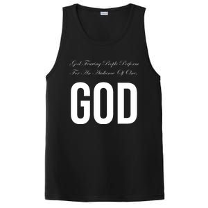 God Fearing People Perform For An Audience Of One God PosiCharge Competitor Tank