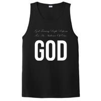 God Fearing People Perform For An Audience Of One God PosiCharge Competitor Tank