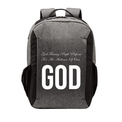God Fearing People Perform For An Audience Of One God Vector Backpack