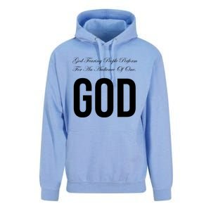 God Fearing People Perform For An Audience Of One God Unisex Surf Hoodie