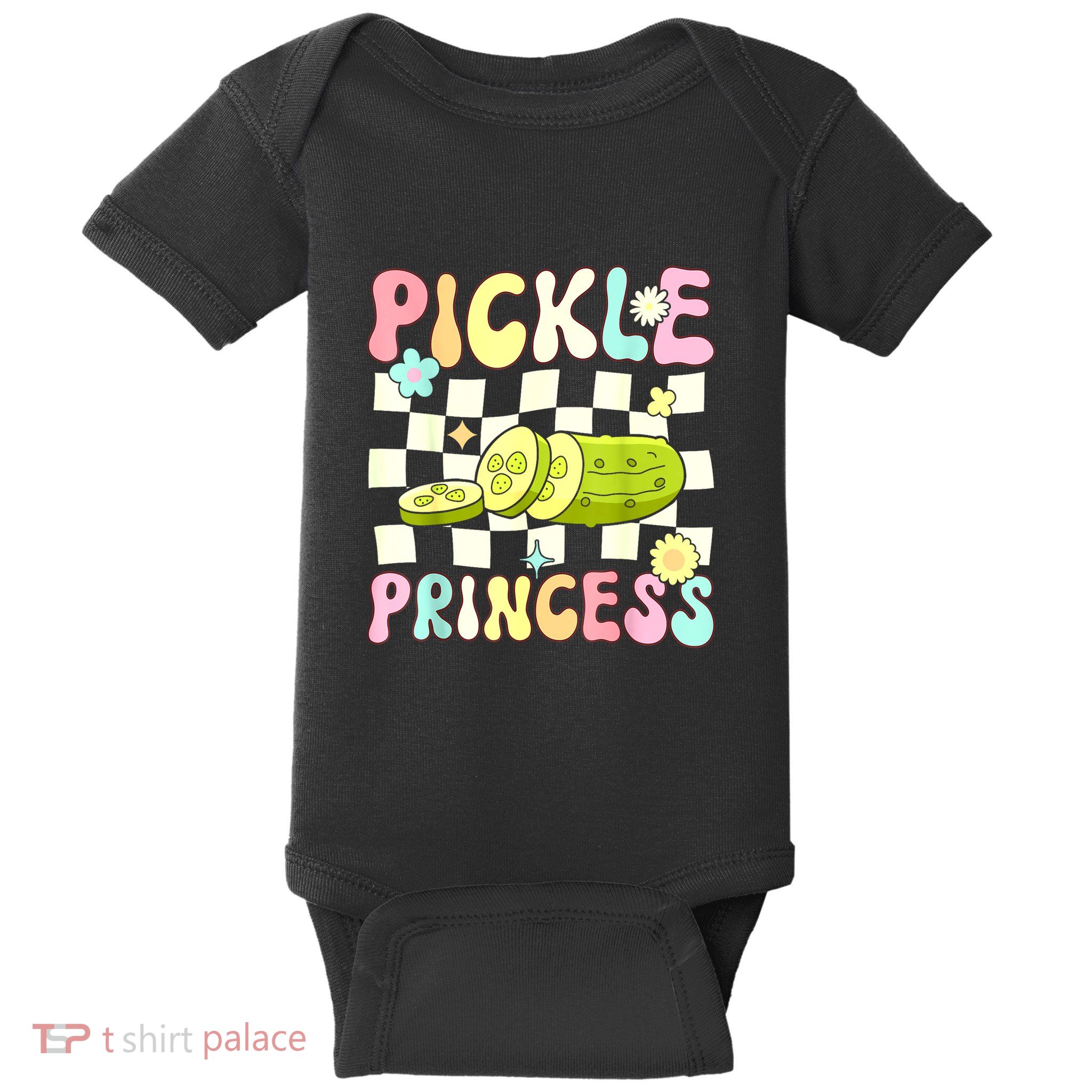 Groovy Funny Pickle Girl Cucumber Pickle Princess Gift Baby Bodysuit