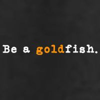 Goldfish Funny Quotes Be A Goldfish 7 Panel Mesh Trucker Snapback Hat