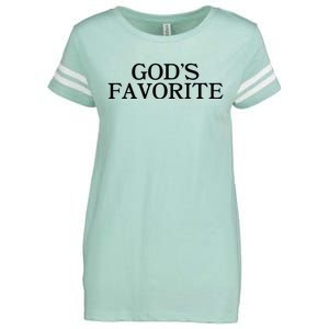 GodS Favorite Religion Love Church Christ Worship Slogan Enza Ladies Jersey Football T-Shirt