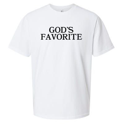 GodS Favorite Religion Love Church Christ Worship Slogan Sueded Cloud Jersey T-Shirt