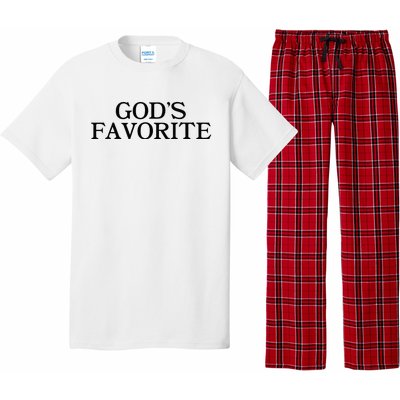 GodS Favorite Religion Love Church Christ Worship Slogan Pajama Set