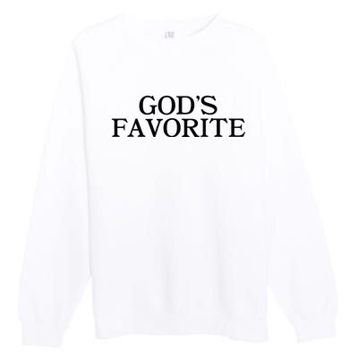 GodS Favorite Religion Love Church Christ Worship Slogan Premium Crewneck Sweatshirt