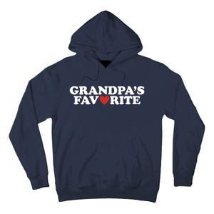 Grandpas Favorite Red Heart Cute Gift Tall Hoodie