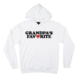 Grandpas Favorite Red Heart Cute Gift Hoodie