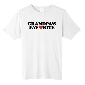 Grandpas Favorite Red Heart Cute Gift Tall Fusion ChromaSoft Performance T-Shirt