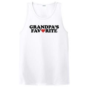 Grandpas Favorite Red Heart Cute Gift PosiCharge Competitor Tank