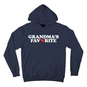 Grandmas Favorite Red Heart Cute Gift Tall Hoodie