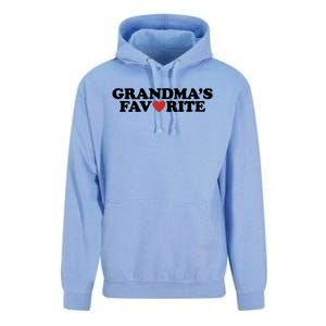 Grandmas Favorite Red Heart Cute Gift Unisex Surf Hoodie