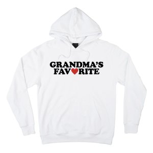 Grandmas Favorite Red Heart Cute Gift Hoodie