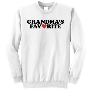 Grandmas Favorite Red Heart Cute Gift Sweatshirt