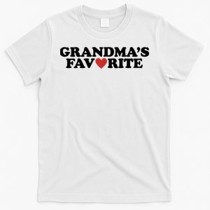 Grandmas Favorite Red Heart Cute Gift T-Shirt