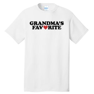 Grandmas Favorite Red Heart Cute Gift Tall T-Shirt