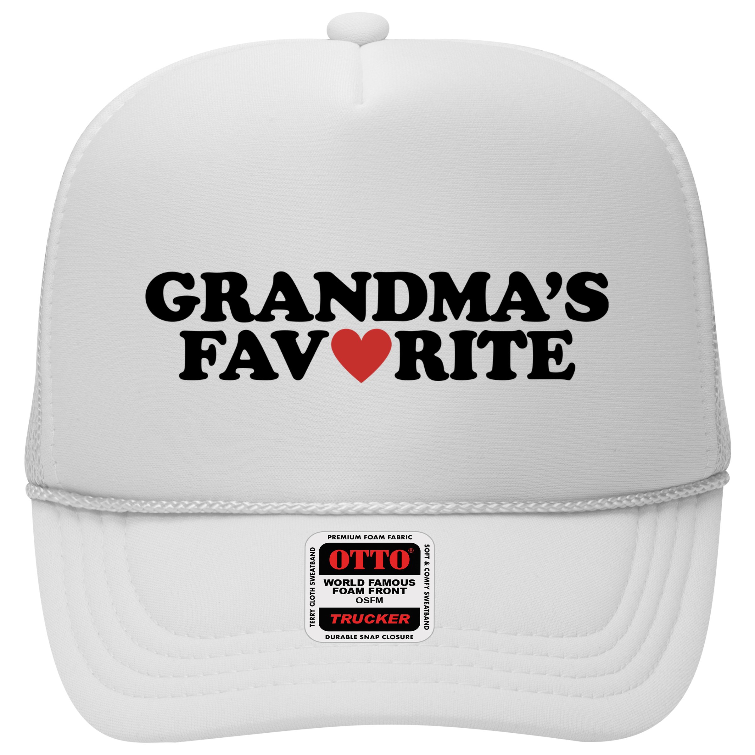 Grandmas Favorite Red Heart Cute Gift Hat
