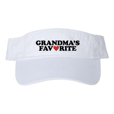 Grandmas Favorite Red Heart Cute Gift Visor