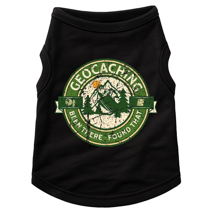 Geocaching Funny Retro Distressed Geocache Lover Doggie Tank