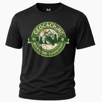 Geocaching Funny Retro Distressed Geocache Lover Performance Shirt