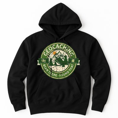 Geocaching Funny Retro Distressed Geocache Lover Hoodie