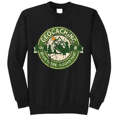 Geocaching Funny Retro Distressed Geocache Lover Sweatshirt