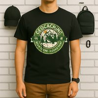 Geocaching Funny Retro Distressed Geocache Lover T-Shirt