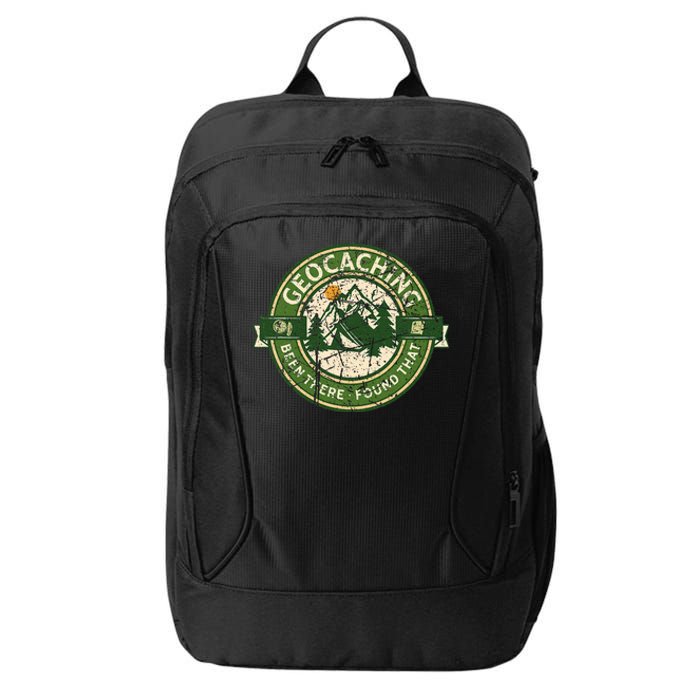 Geocaching Funny Retro Distressed Geocache Lover City Backpack