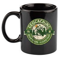 Geocaching Funny Retro Distressed Geocache Lover 11oz C Handle Ceramic Mug