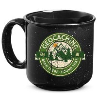 Geocaching Funny Retro Distressed Geocache Lover 15oz Campfire Ceramic Mug