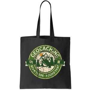 Geocaching Funny Retro Distressed Geocache Lover Tote Bag