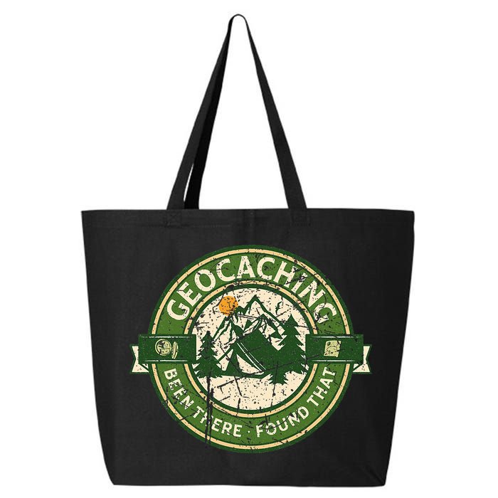 Geocaching Funny Retro Distressed Geocache Lover 25L Jumbo Tote