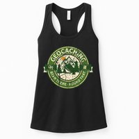 Geocaching Funny Retro Distressed Geocache Lover Womens Tank Top