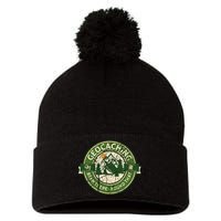 Geocaching Funny Retro Distressed Geocache Lover Pom Pom 12in Knit Beanie