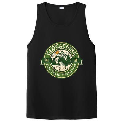 Geocaching Funny Retro Distressed Geocache Lover PosiCharge Competitor Tank