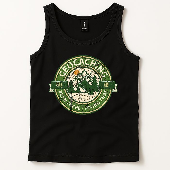 Geocaching Funny Retro Distressed Geocache Lover Tank Top