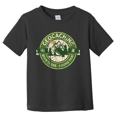 Geocaching Funny Retro Distressed Geocache Lover Toddler T-Shirt