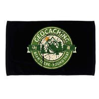 Geocaching Funny Retro Distressed Geocache Lover Microfiber Hand Towel