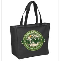 Geocaching Funny Retro Distressed Geocache Lover Zip Tote Bag
